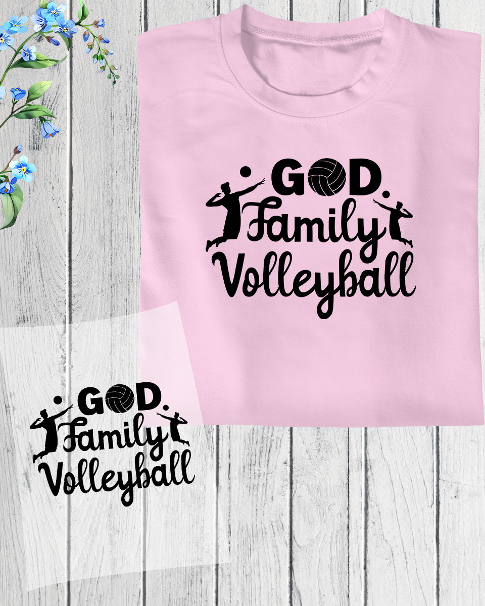 God family Voleyball DTF Transfer Film
