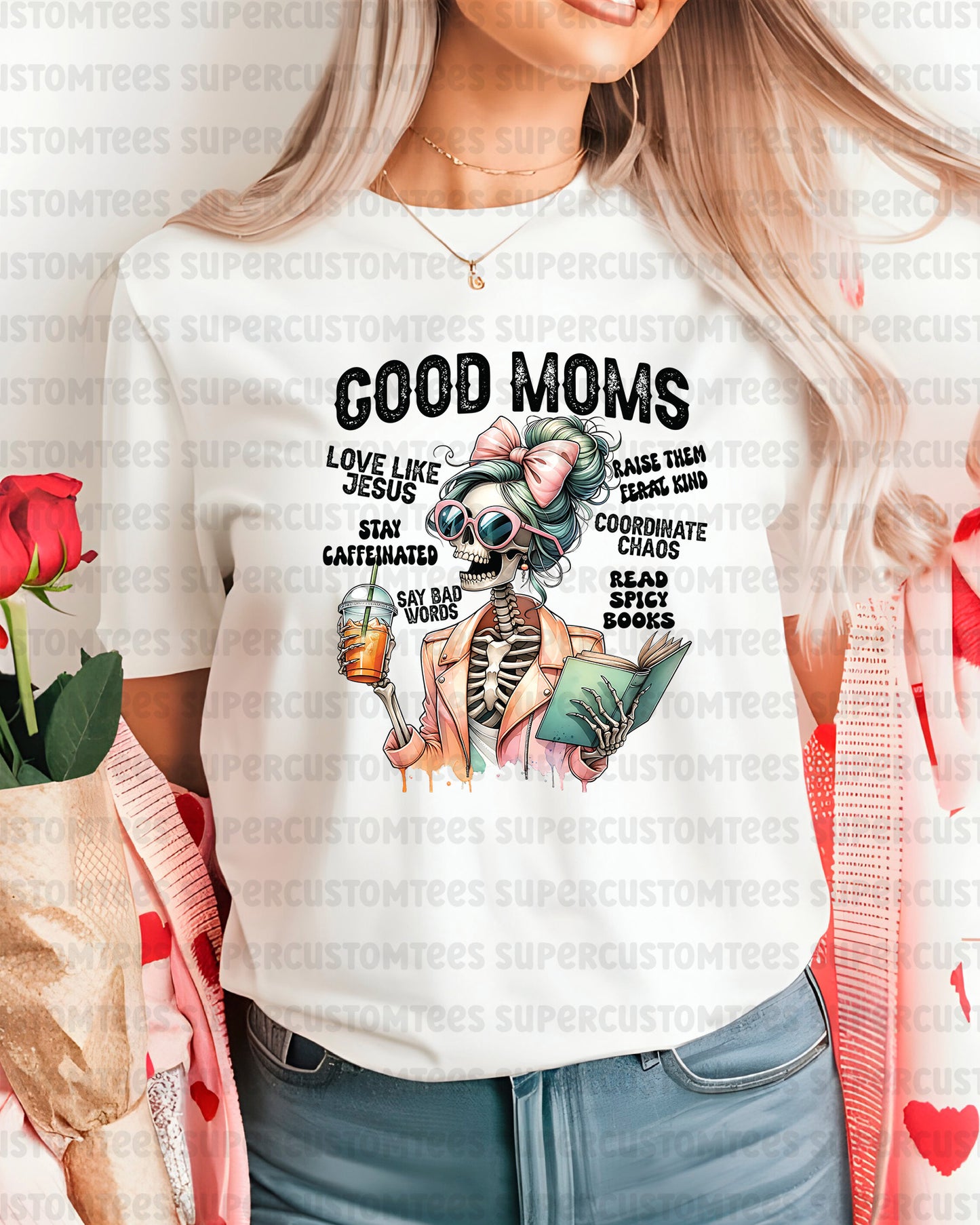 Good Moms Skeleton DTF Transfer