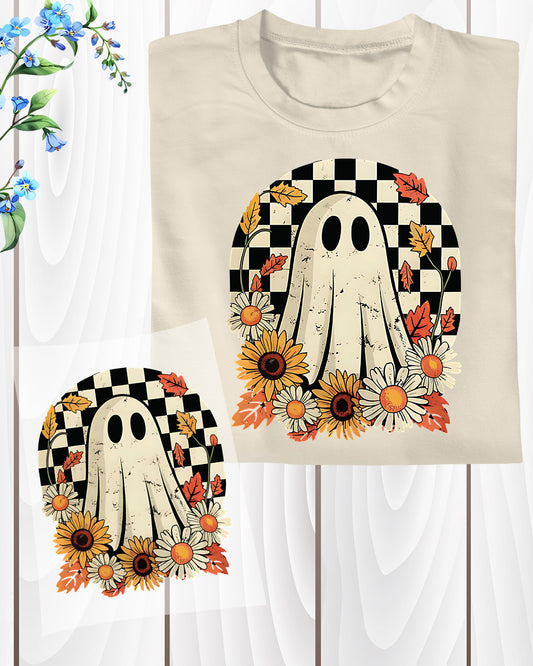 Halloween Fall Ghost Girly DTF Transfer