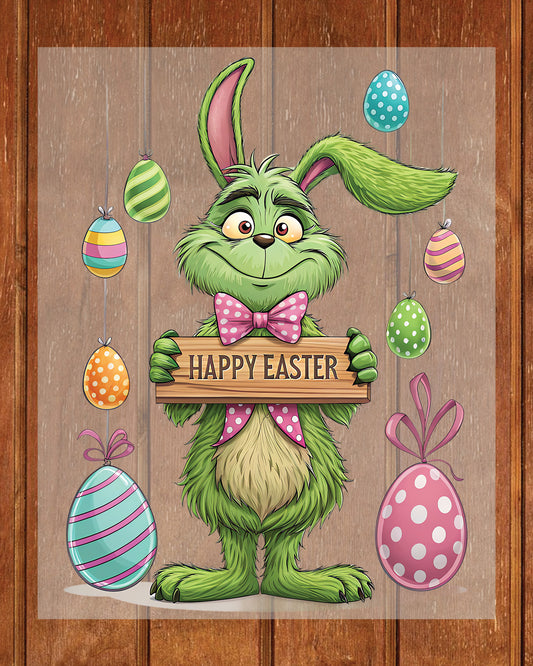 Happy Easter Bunny Funny Ready to Press Heat Transfers