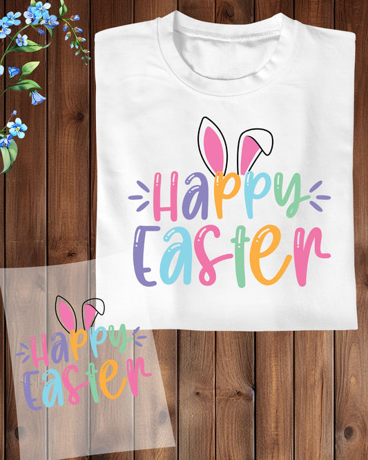 Happy Easter Bunny Rabbit Graphic DTF Sheet