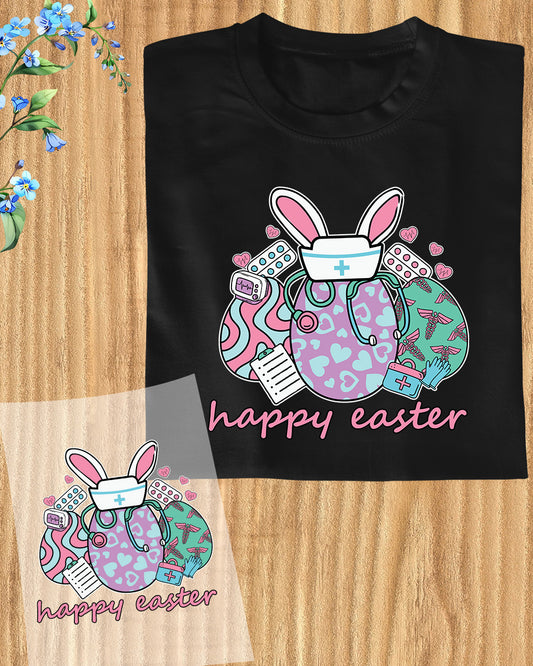 Happy Easter Nurse Heat Transfer for Shirts