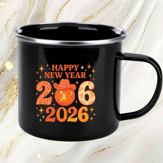 Happy New Year 2026 Design DTF Transfer, Ready to Press Heat Transfer for Shirts, Festive Holiday New Year 2026 Design, UV Sticker