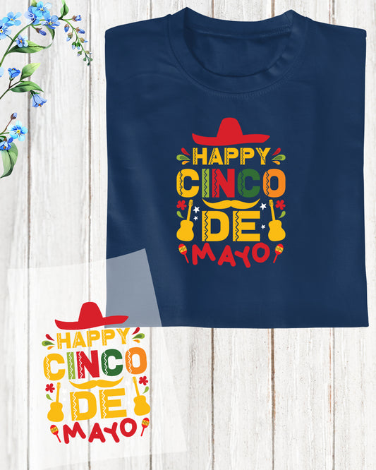 Happy Cinco De Mayo DTF Transfer Film