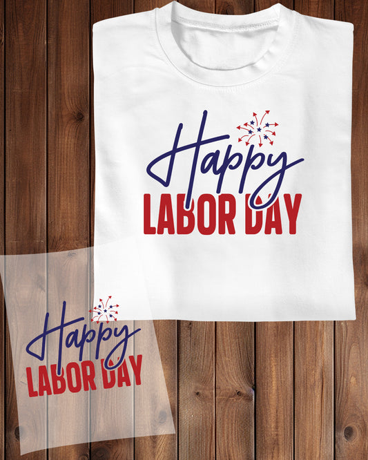 Happy Labor Day Retro DTF Transfer Film