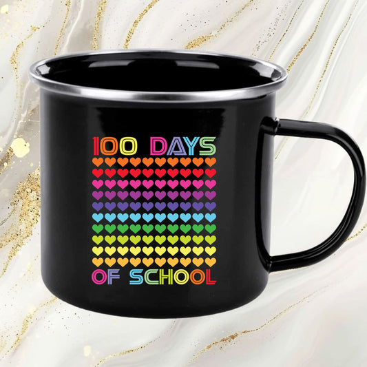 Heart Love 100 Days of School Kids DTF Transfer, Ready to Press Heat Transfer for Shirts, Fun Love 100 Days of School Design, UV Sticker