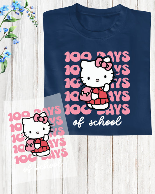 Hello Kitty 100 Days of School Ready to Press Heat Transfers