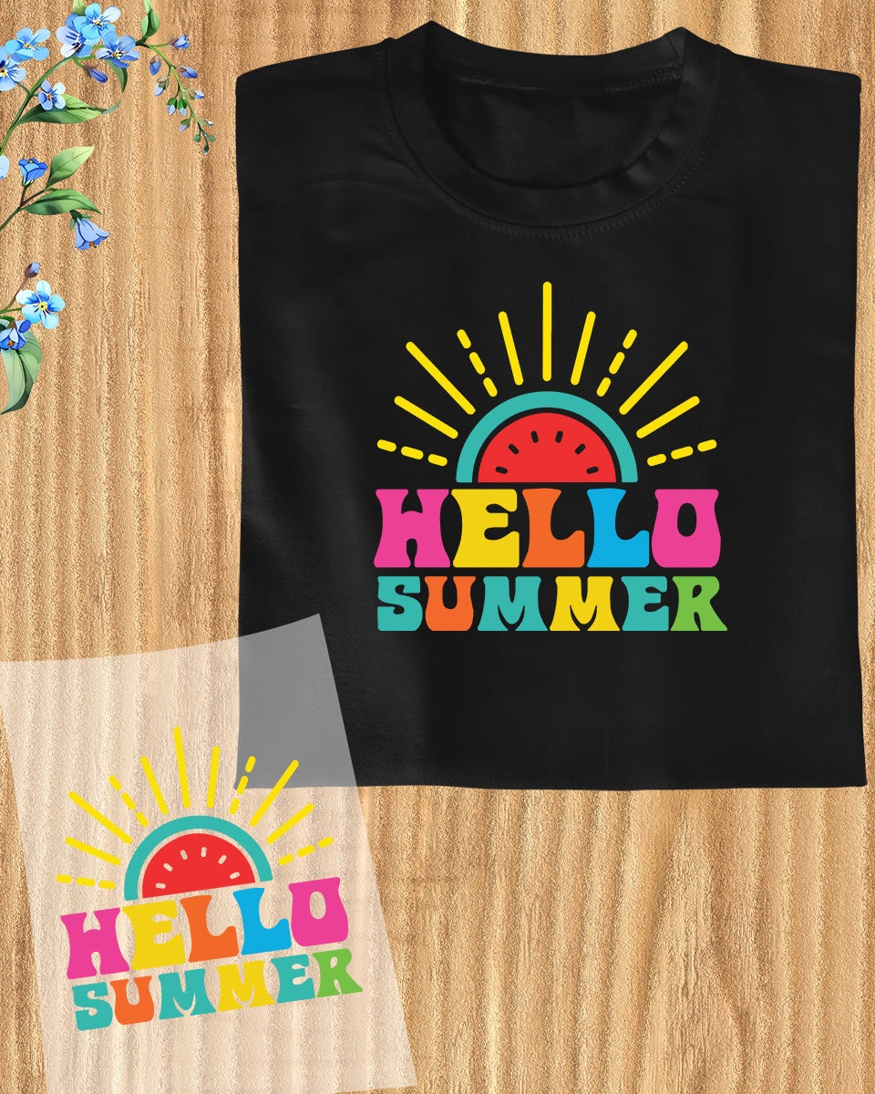 Hello Summer DTF Transfer Film