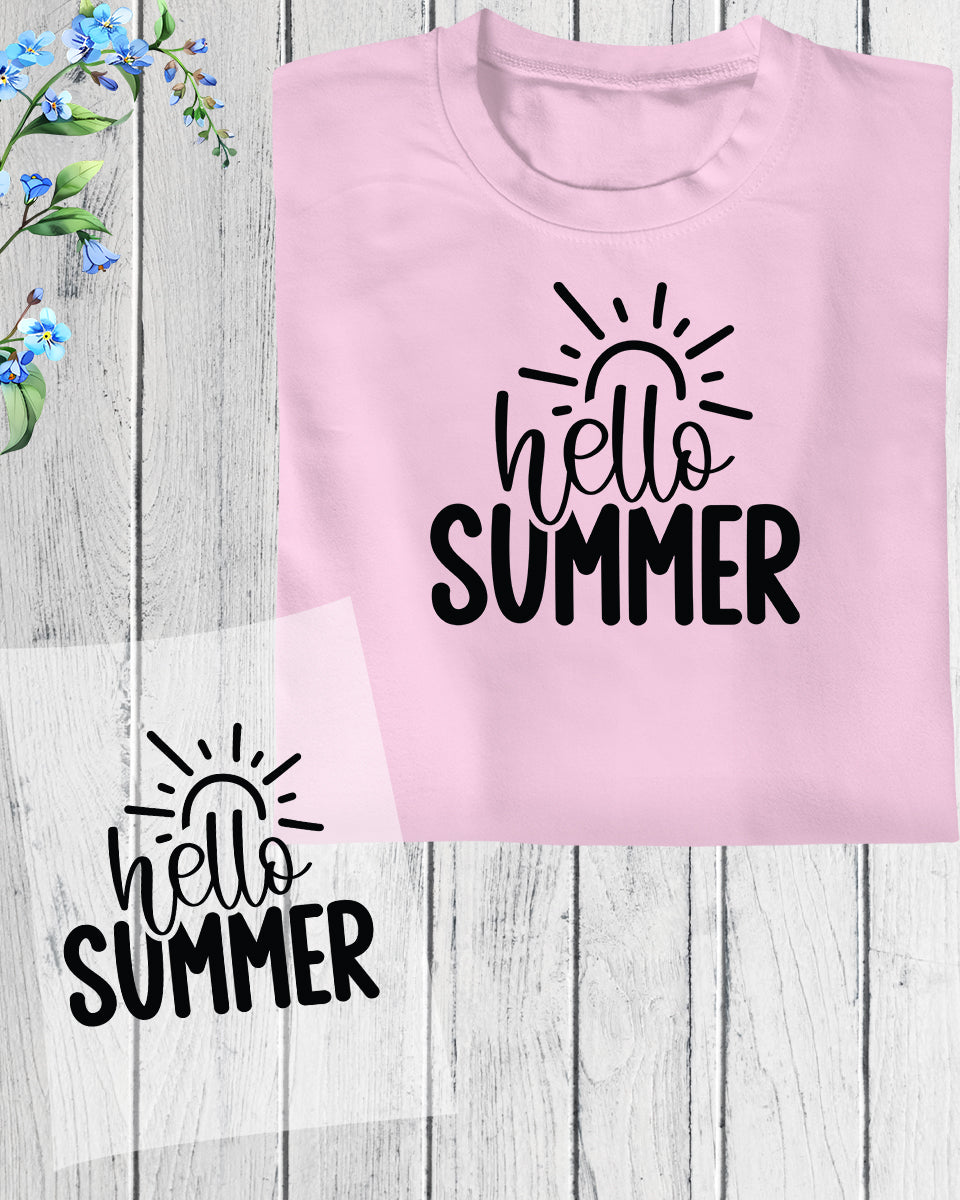 Hello Summer Retro DTF Transfer Film