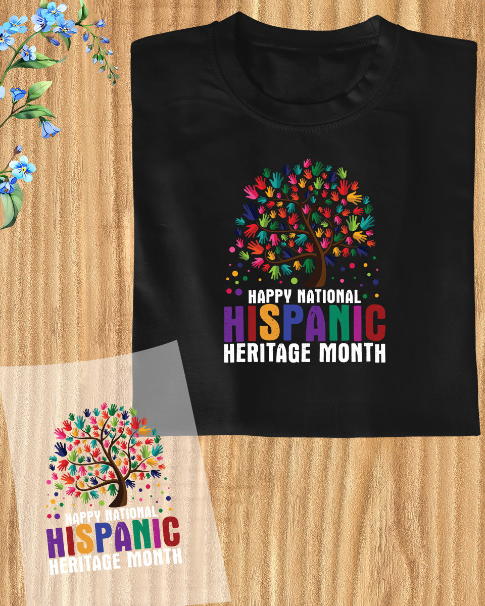 Happy National Hispanic Heritage Month DTF Transfer