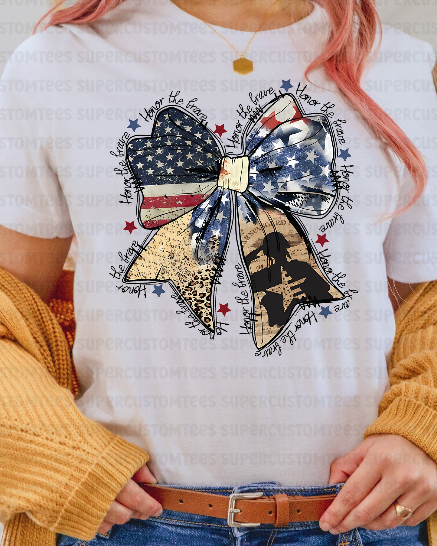 Honor the Brave 4th of July Heat Transfer for Shirts