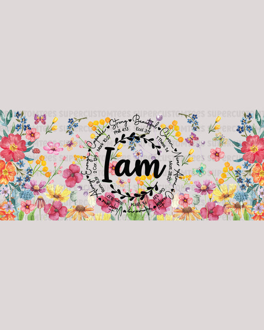 I Am Inspiration Bible Verse UV DTF Decals