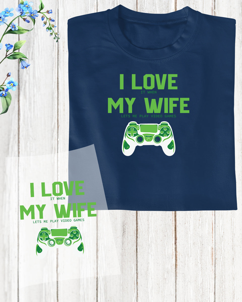 Funny Video Game DTF Transfer Film