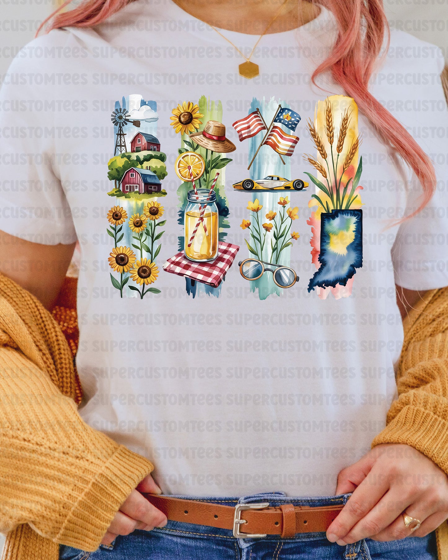 Indiana DTF Transfer Ready to Press