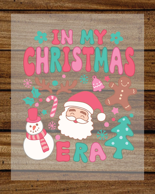 Boho Christmas Era Santa DTF Transfer Film