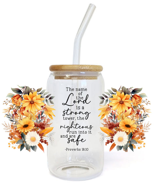 Inspirational Christian Tumbler UV sticker