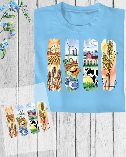 Iowa DTF Heat Transfer Ready to Press