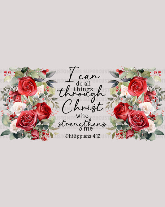 Jesus Christ Glass Tumbler UV sticker