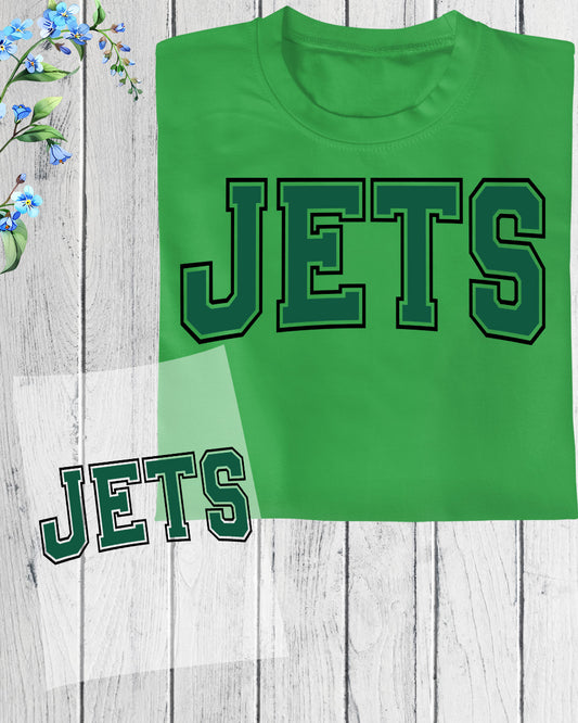 Jets DTF Transfer Ready to Press