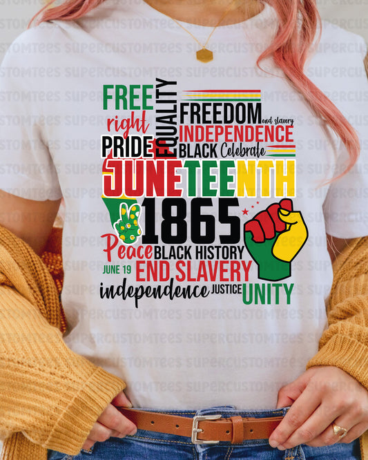 Juneteenth 1865 Heat Transfer for Shirts