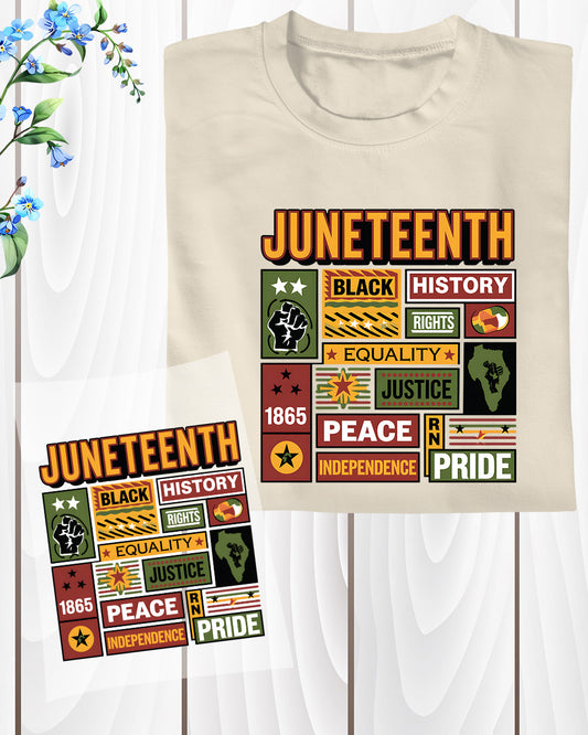 Juneteenth shirts for Men DTF Transfer