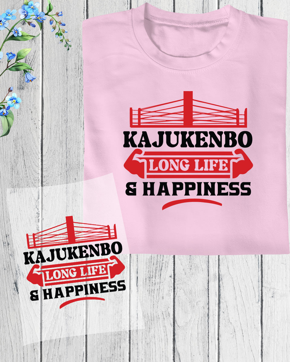Kajukenbo Long Life and Happiness DTF Transfer Film