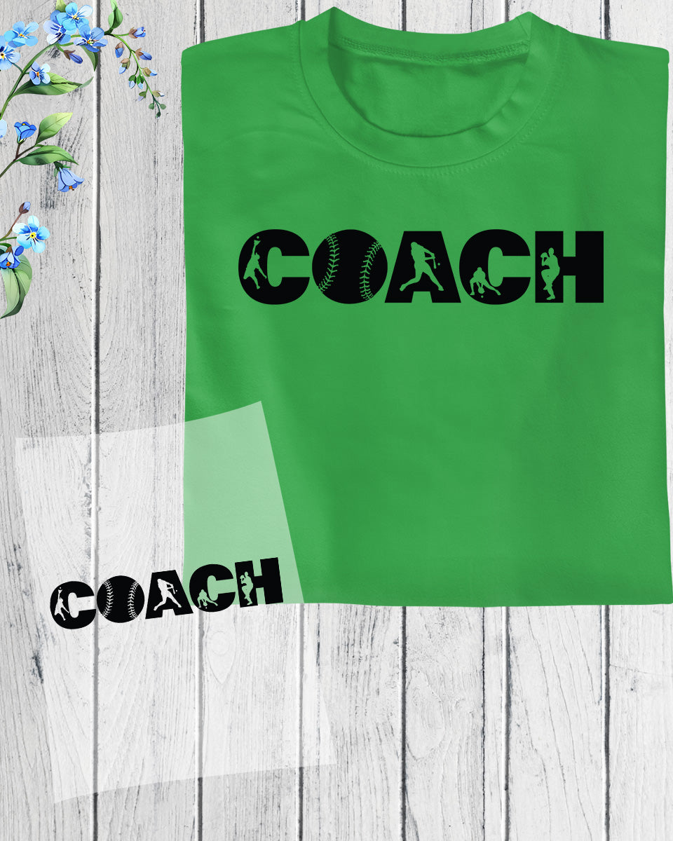 Baseball Coach DTF Transfer Film