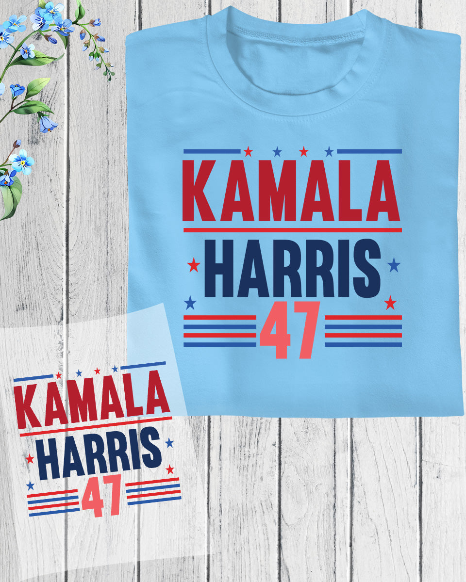 Female President Kamala Harris 47 DTF Transfer Film