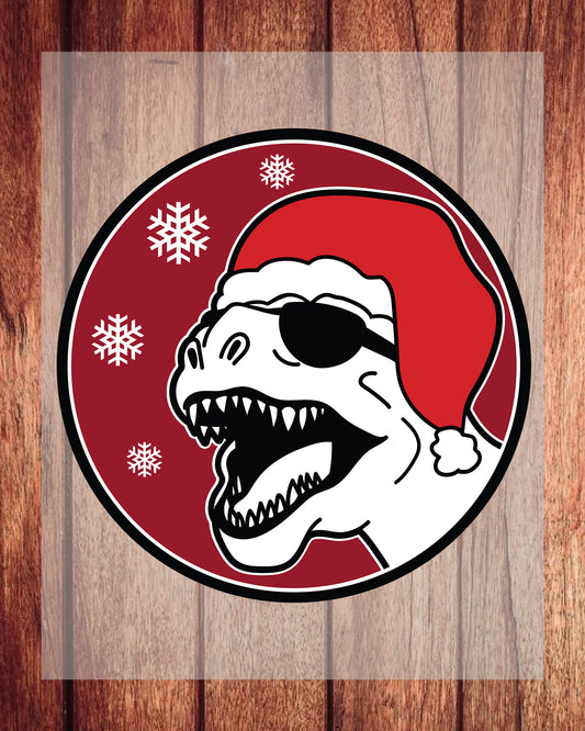 Santa Saurus Christmas Boy DTF Transfer Film