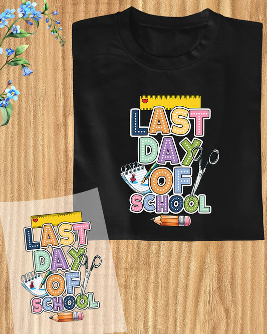 Last Day of School Iron on Transfers for Shirts