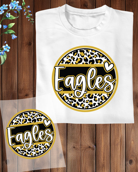 Leopard Print Eagles American Football DTF Sheets