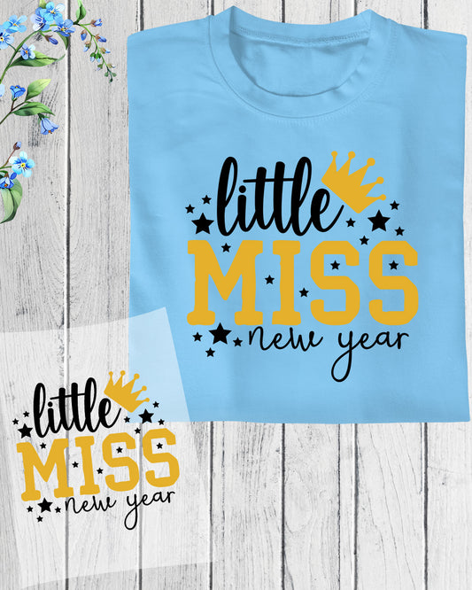 Little Miss New year Heat Transfer