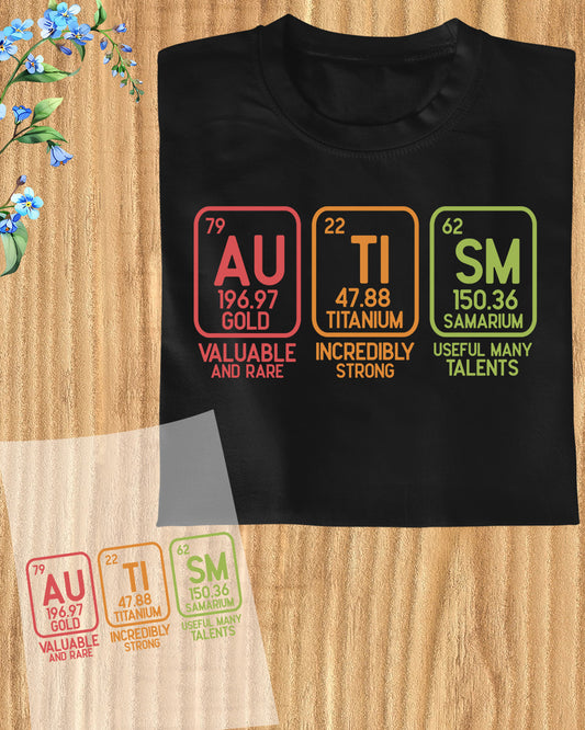 Autism Month Heat Transfer for Shirts