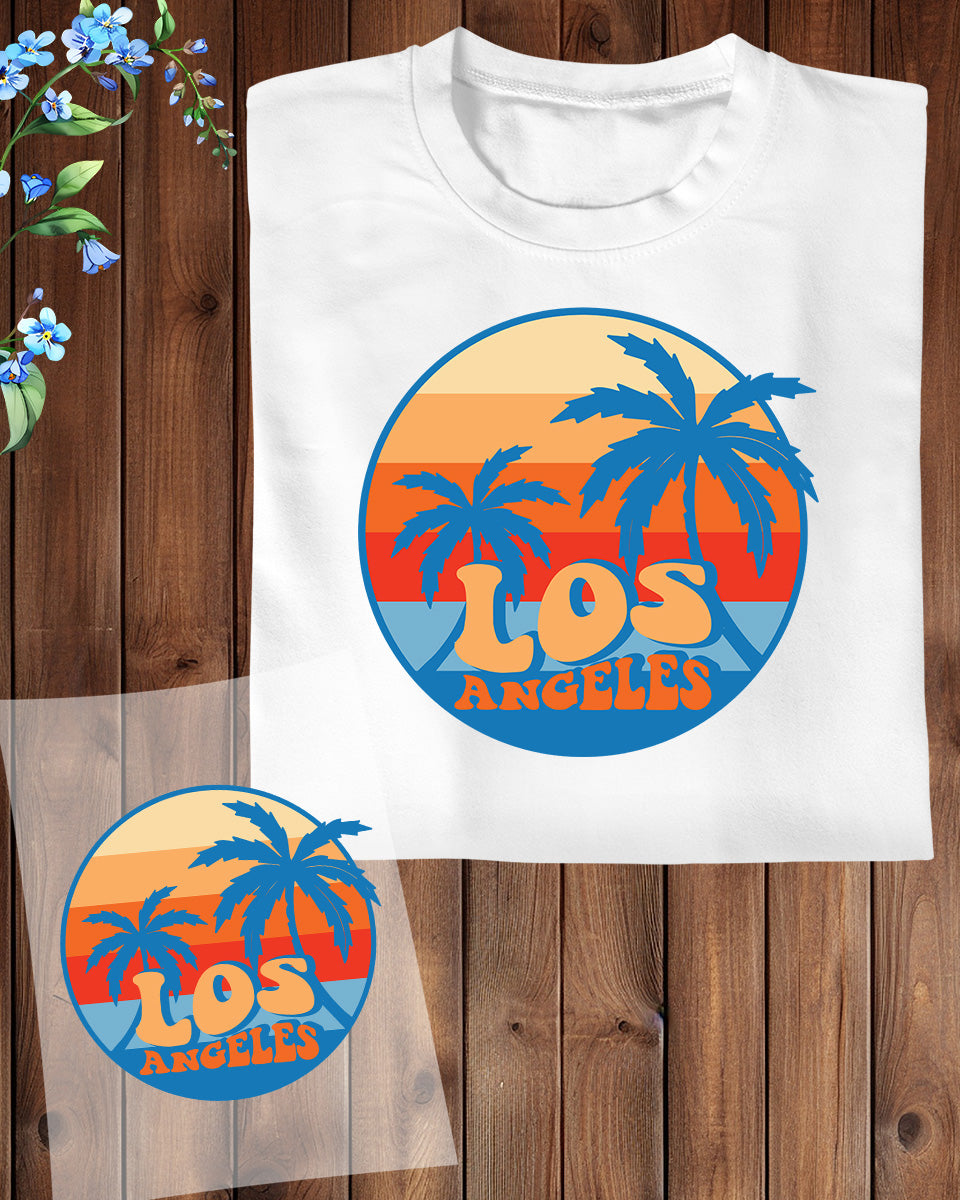 Los Angeles Surfing Gift DTF Transfer Sheets