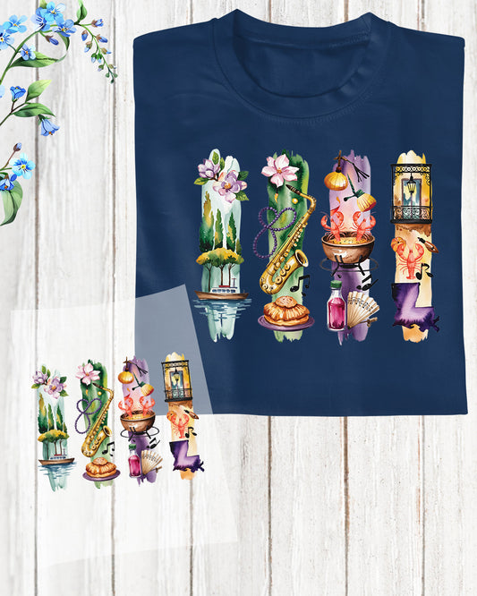 Louisiana DTF Transfer Ready to Press