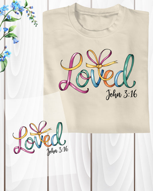 Loved Christian Autism Awareness DTF Transfer