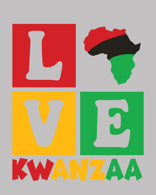 Love Kwanzaa DTF Transfer Film