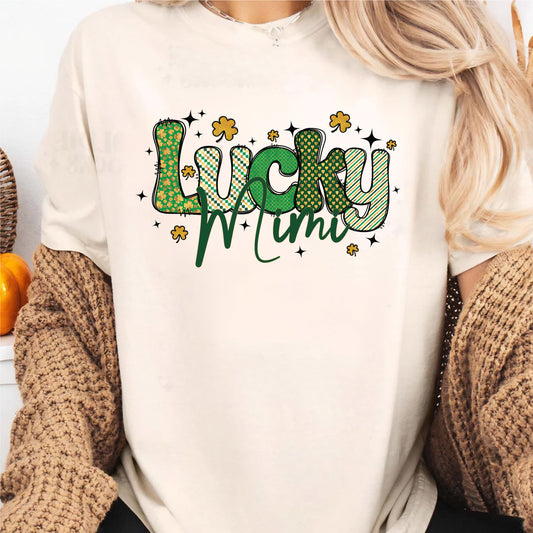 Lucky Mimi St. Patrick's Day DTF Transfer Sheets Irish Nana Ready to Press