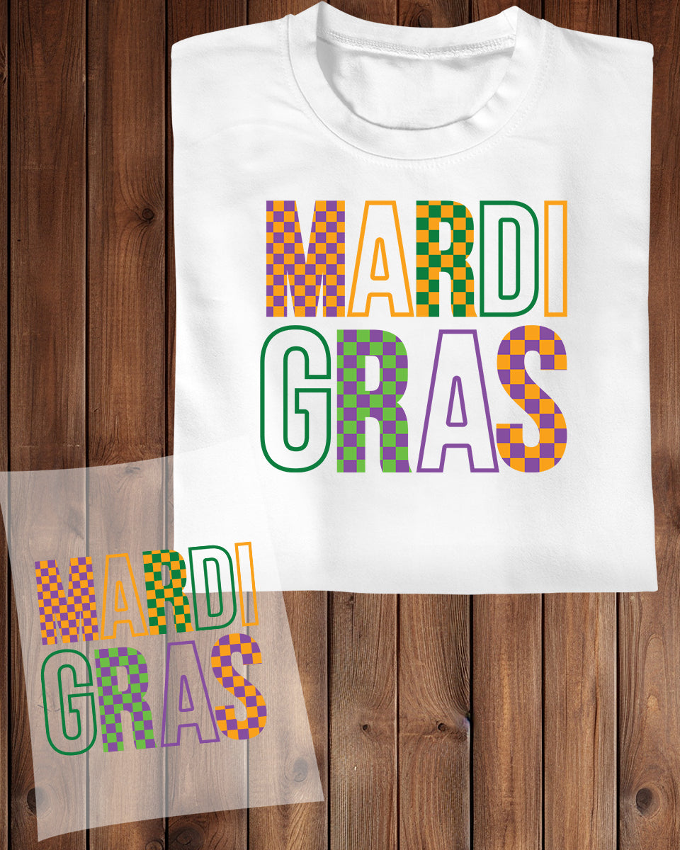 Mardi Grass DTF Transfer Film