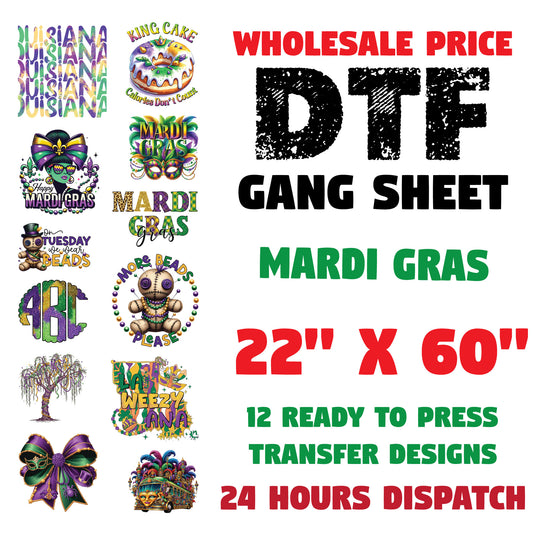 Mardi Gras Gang Sheet