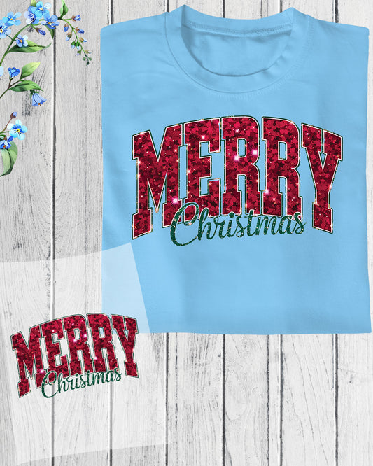 Merry Christmas DTF Transfer