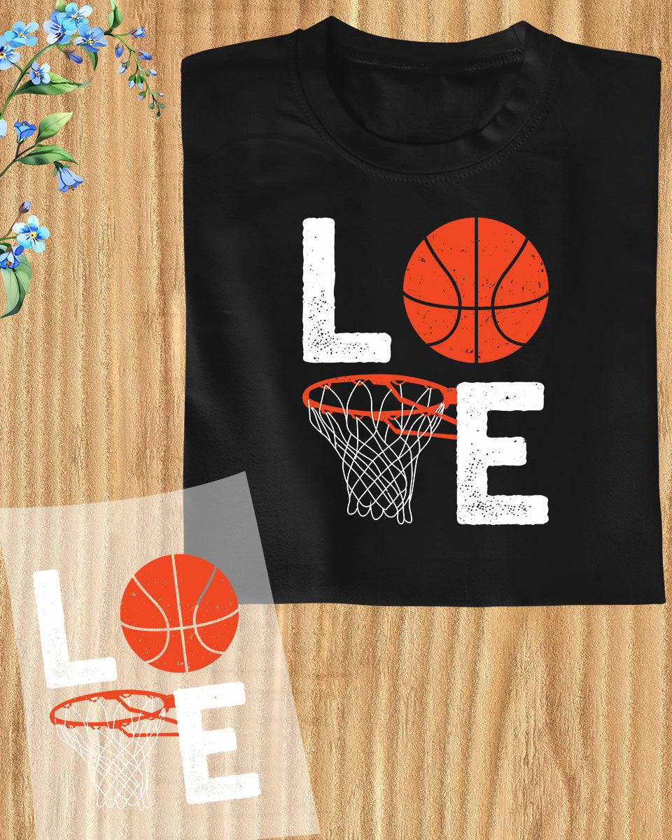 Love Basketball DTF Transfer Film