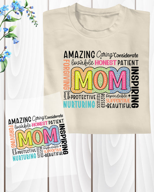 Mom Heat Transfer for Shirts Ready To Press