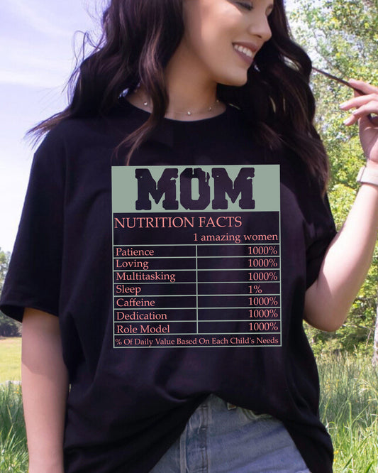 Mom Nutrition Facts Funny Mother’s Day DTF Transfer