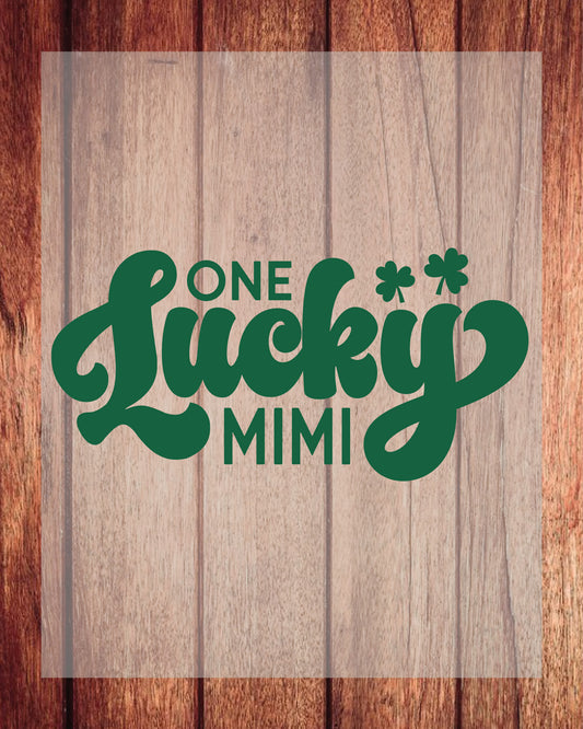 One Lucky Mimi St Patrick's Day DTF Transfer Film