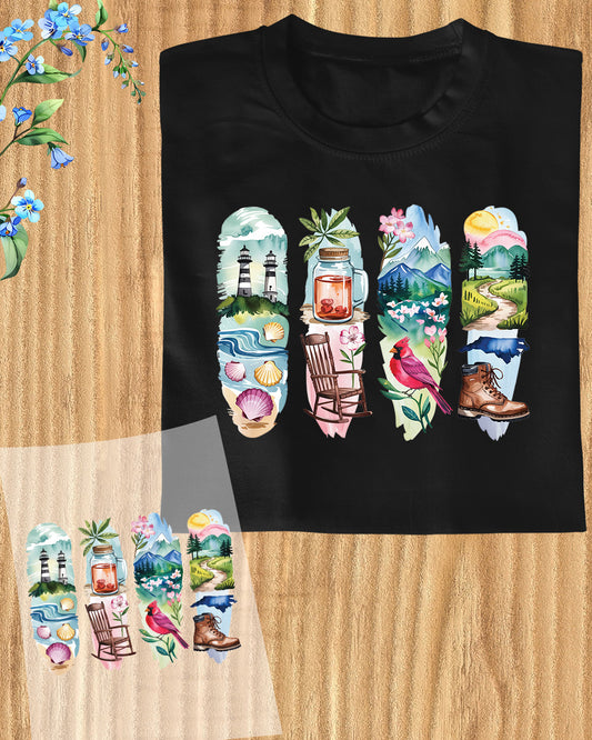 North Carolina DTF Heat Transfer Ready to Press