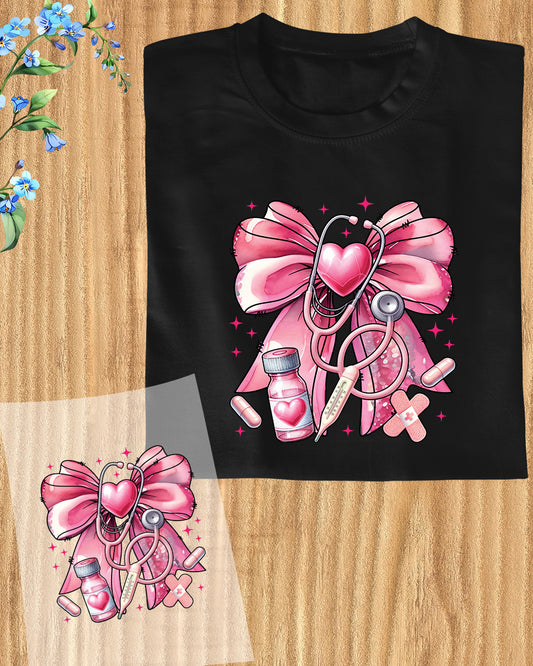 Nurse Coquette Bow DTF Transfer
