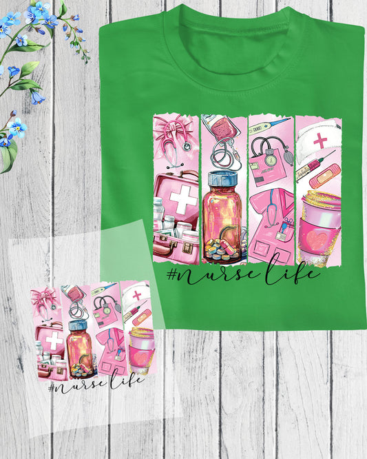 Nurse Life Boho Heat Transfer for Shirts