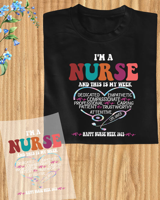 Nurse Week 2025 DTF Transfer