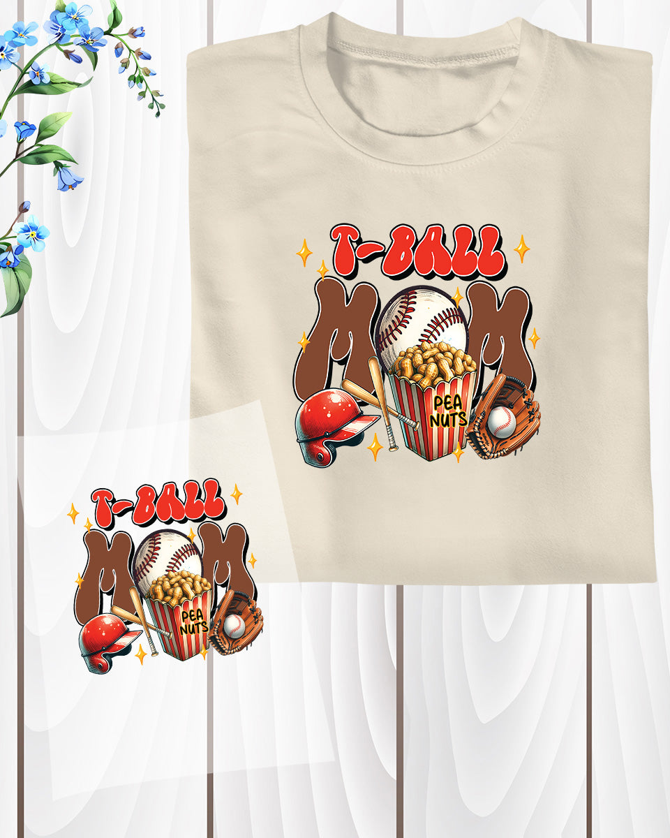 Baseball Mom Peanuts DTF Transfer Film